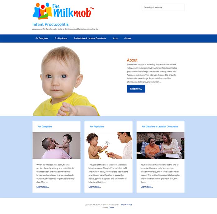 Infant Proctocolitis website